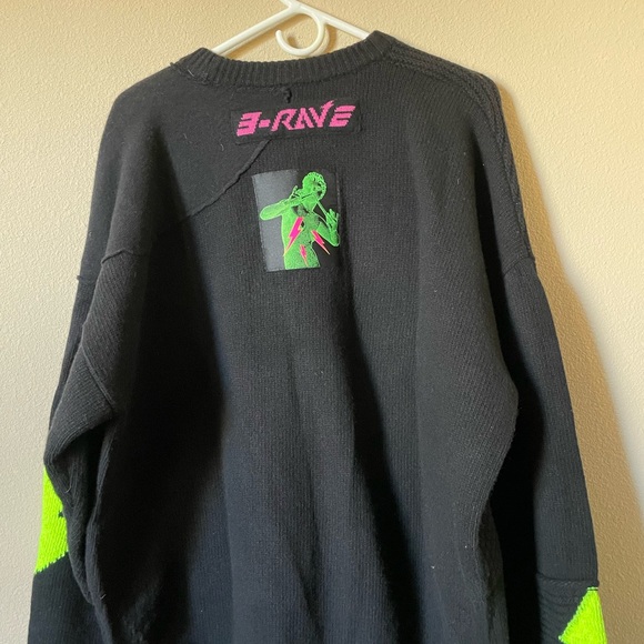 DIESEL E-RAVE, OVERSIZED KNIT SWEATER - Picture 3 of 3